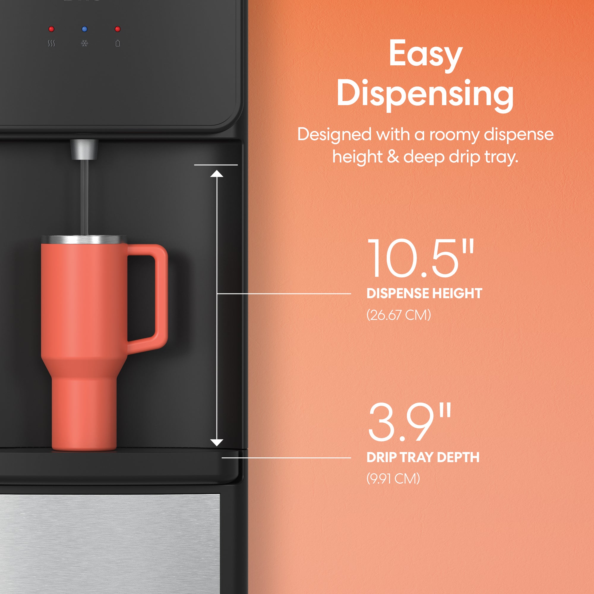 Brio 130 Series SS Bottom Load Water Cooler - Image 7