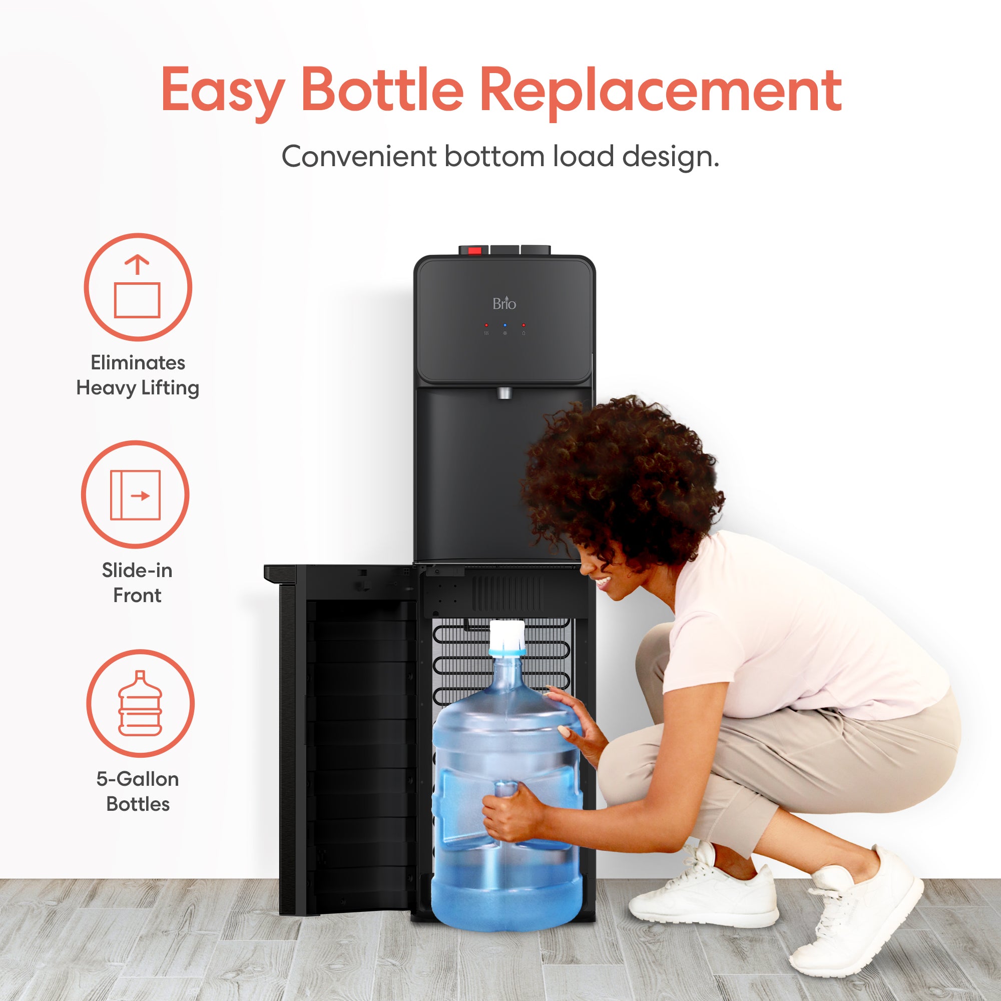 Brio 130 Series SS Bottom Load Water Cooler - Image 2