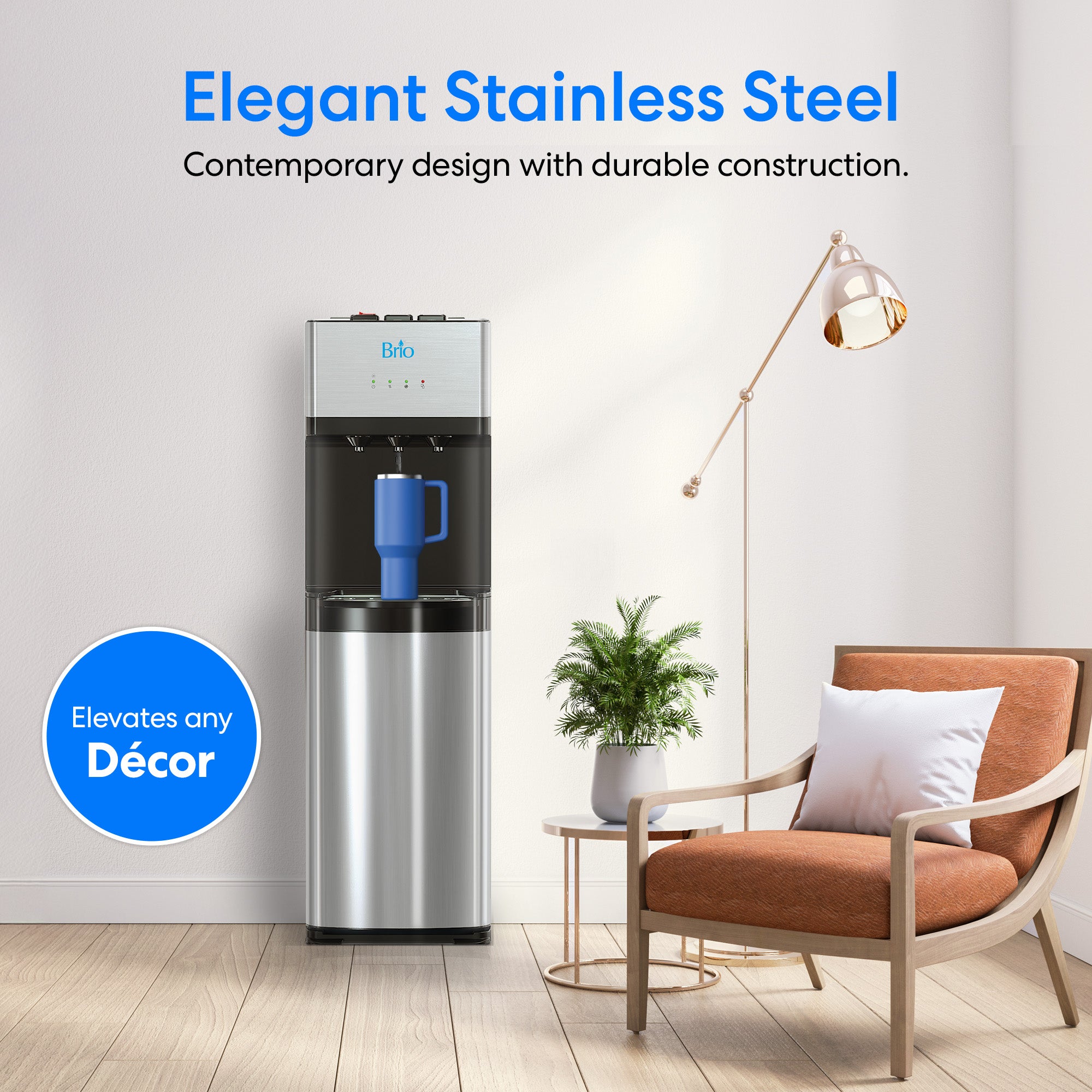 Brio 500 Series Self-Cleaning Bottom Load Water Cooler - Image 5