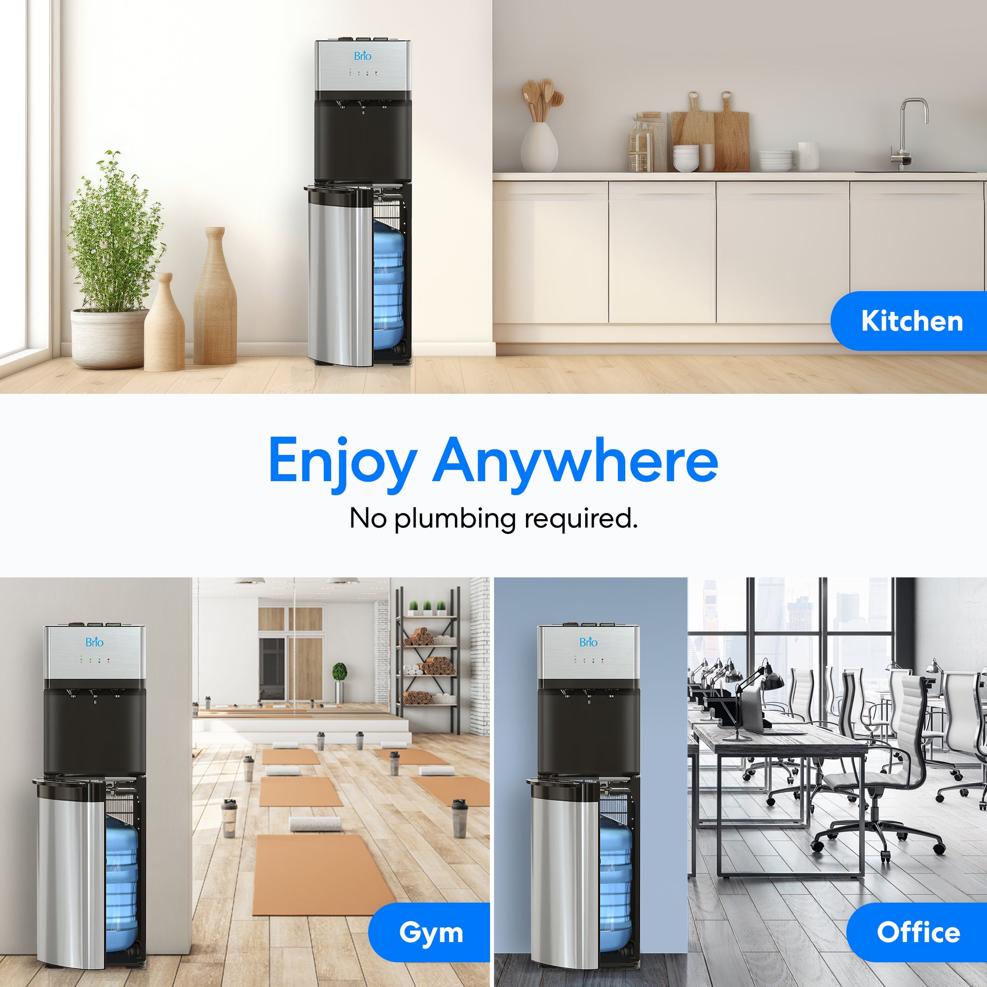 Brio 500 Series Self-Cleaning Bottom Load Water Cooler - Image 6