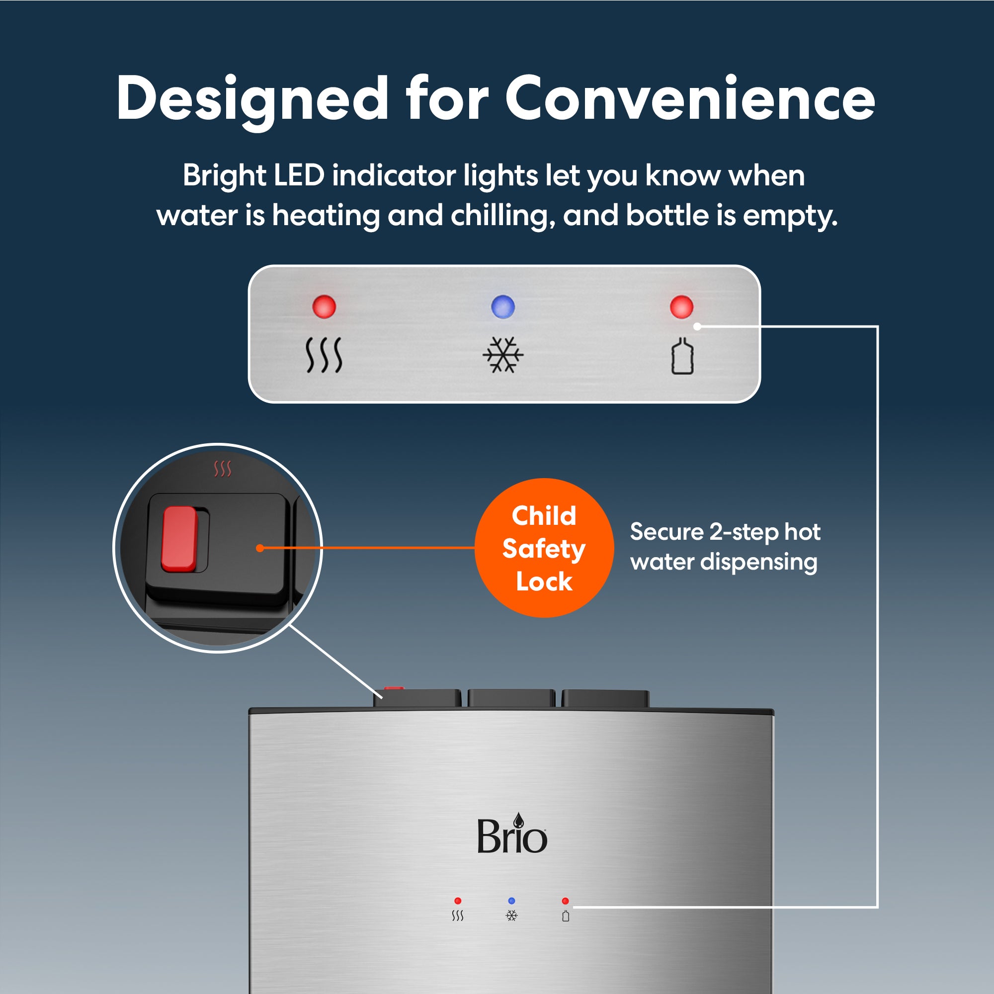 Brio 530 Series Bottom Load Water Cooler - Image 6