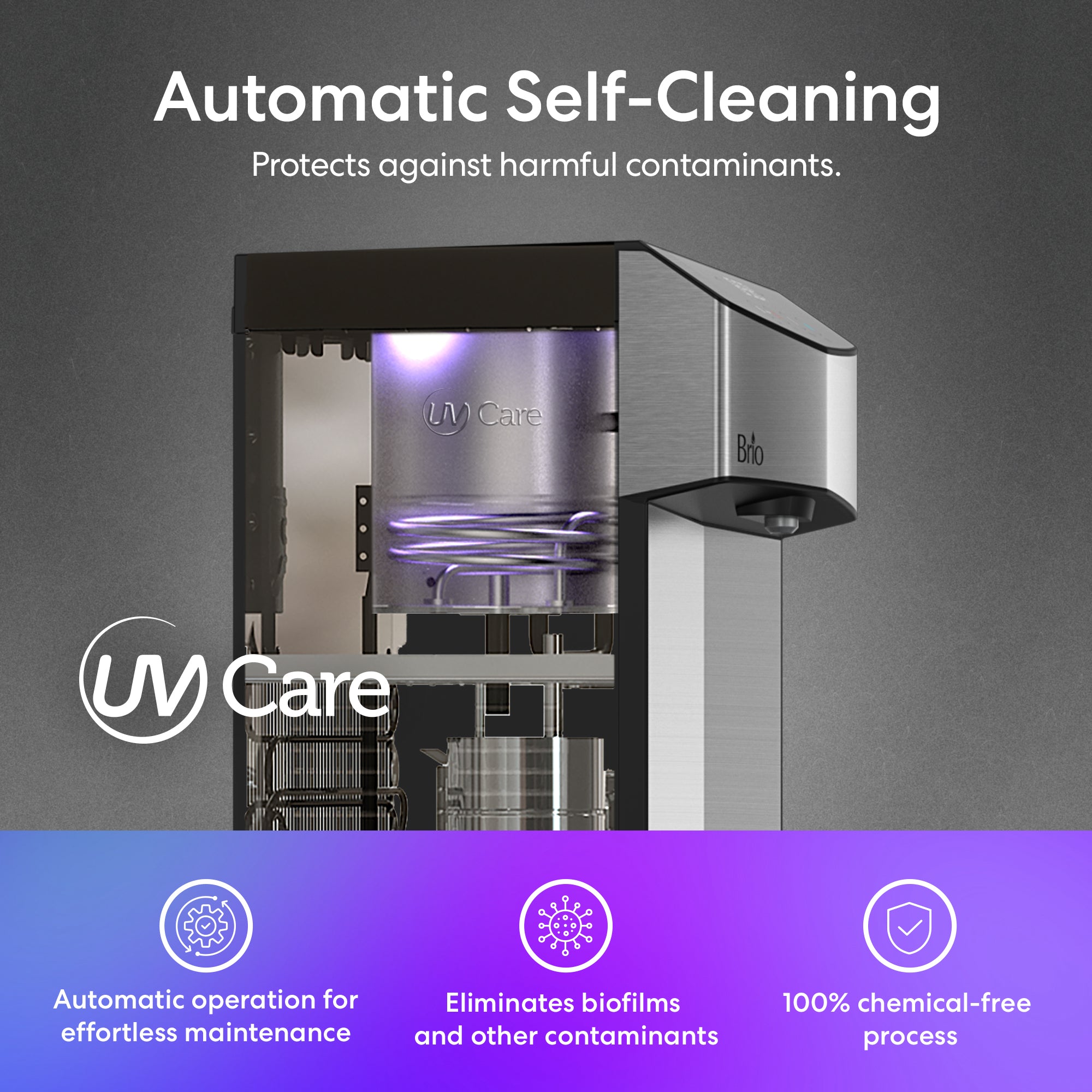 Brio 745 Series Self-Cleaning Bottom Load Water Cooler - Image 8