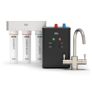 Brio 3-Stage Instant Hot Water Undersink Dispenser System - Brushed Nickel