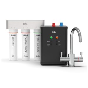 Brio 3-Stage Instant Hot Water Undersink Dispenser System - Chrome Plated