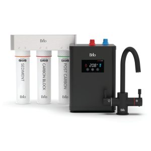 Brio 3-Stage Digital Instant Hot Water Undersink Dispenser System - Matte Black