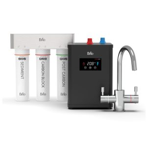 Brio 3-Stage Digital Instant Hot Water Undersink Dispenser System - Chrome Plated
