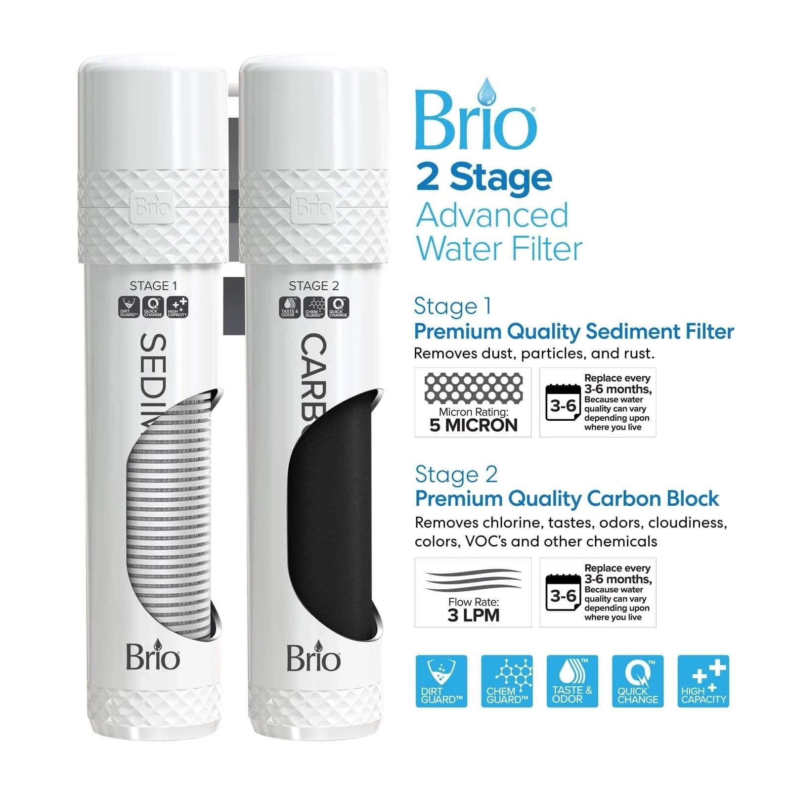 Brio 500 Series 2-Stage Bottleless Water Cooler - Image 7