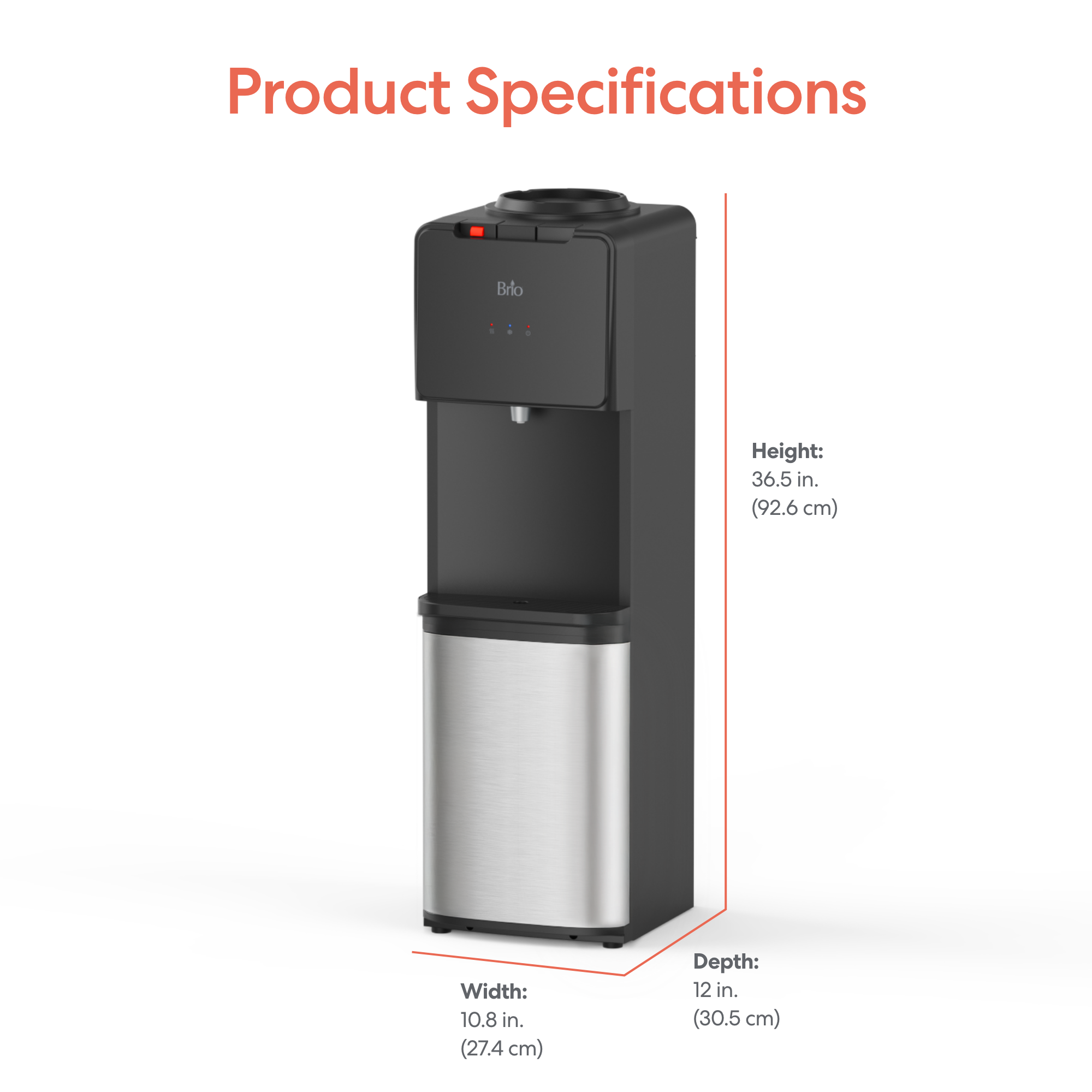 Brio 130 Series SS Top Load Water Cooler - Image 9