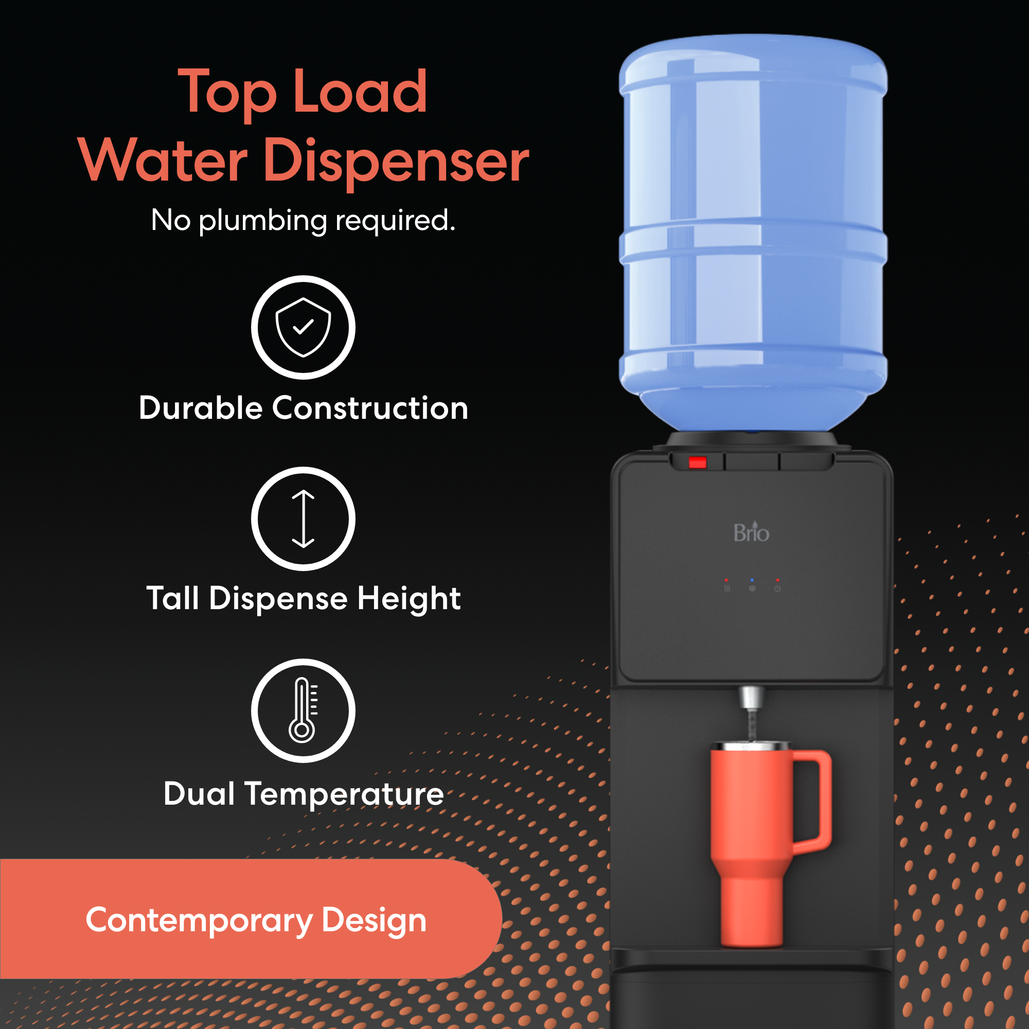 Brio 130 Series Top Load Water Cooler - Image 2