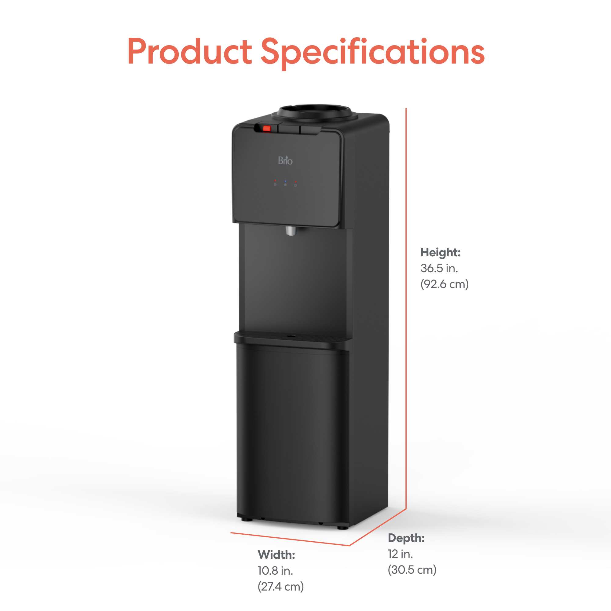 Brio 130 Series Top Load Water Cooler - Image 9