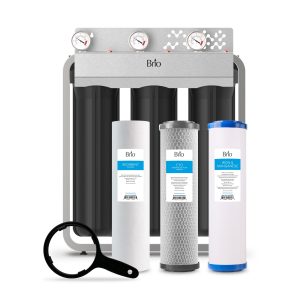 Brio 3-Stage Whole House Filtration System - 20 Iron & Manganese