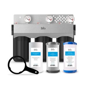 Brio 3-Stage Whole House Filtration System - 10 Iron & Manganese