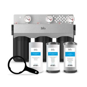 Brio 3-Stage Whole House Filtration System - 10 Anti-Scale