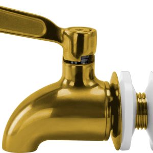 Brio Beverage Dispenser Replacement Spigot. Gold