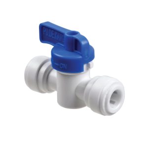 Straight OD Female Tube Valve with Push Fit Inlet & Outlet (10-Pack)