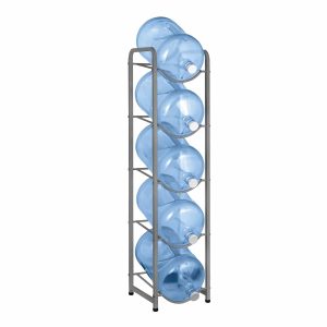 Brio Single Column 5-Bottle Storage Rack - Gray