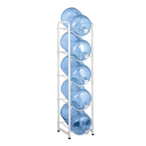 Brio Single Column 5-Bottle Storage Rack - White