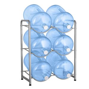 Brio Double Column 6-Bottle Storage Rack - Gray