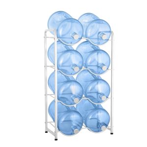 Brio Double Column 8-Bottle Storage Rack - White